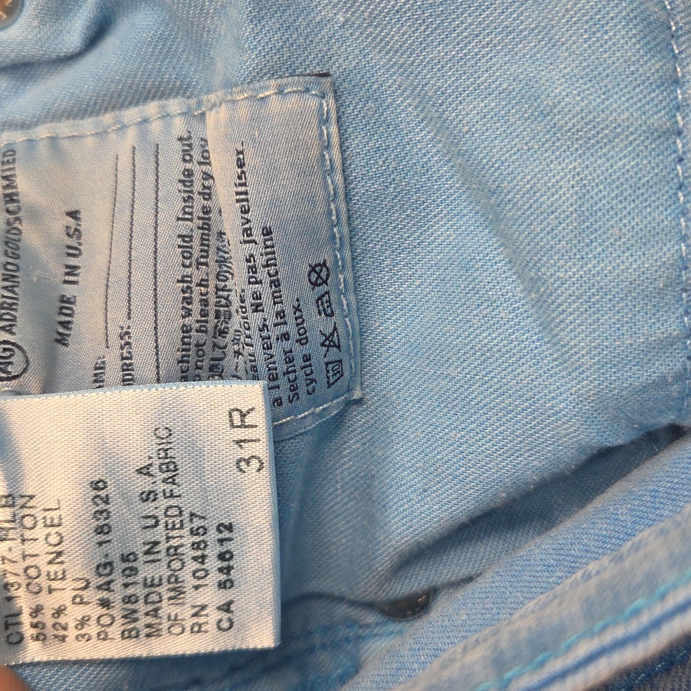 Adriano Goldschmied Jeans In A Pretty Bright Blue. The Stevie Ankle. - Picture 10 of 12